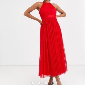 Anaya with love tulle halterneck midaxi dress